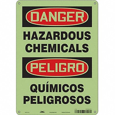 Safety Sign 14 in x 10 in Polyethylene