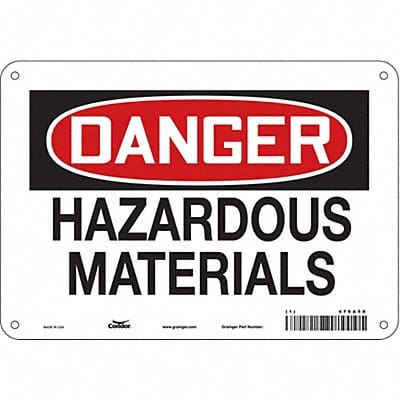 Safety Sign 7 in x 10 in Aluminum