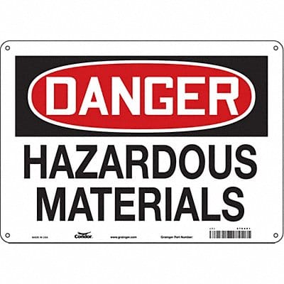 Safety Sign 10 in x 14 in Polyethylene