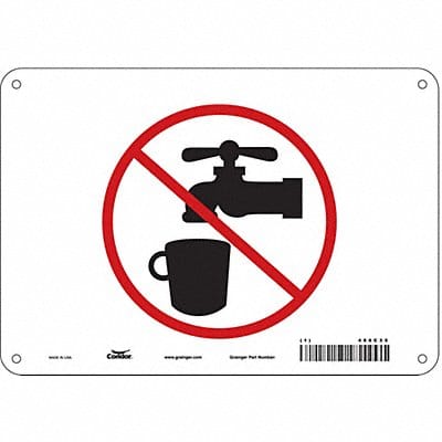 Safety Sign 7 inx10 in Polyethylene