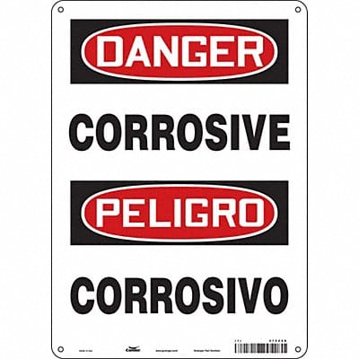 Safety Sign 14 in x 10 in Polyethylene