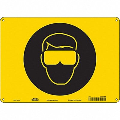 Safety Sign 10 inx14 in Polyethylene