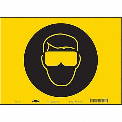 Safety Sign 10 in x 14 in Vinyl