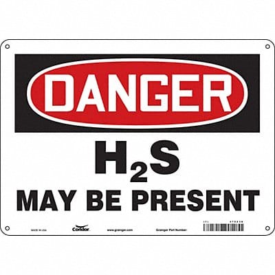 Safety Sign 10 inx14 in Aluminum