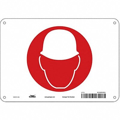 Safety Sign 7 inx10 in Polyethylene