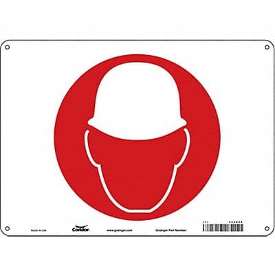 Safety Sign 10 in x 14 in Polyethylene