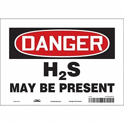 Safety Sign 7 in x 10 in Vinyl