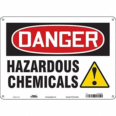 Safety Sign 10 in x 14 in Aluminum