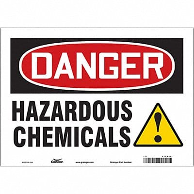 Safety Sign 10 in x 14 in Vinyl