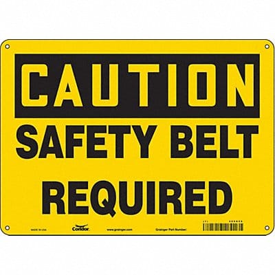 Safety Sign 10 inx14 in Aluminum