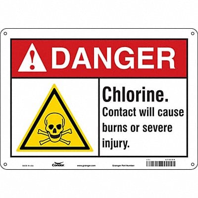 Safety Sign 10 inx14 in Aluminum