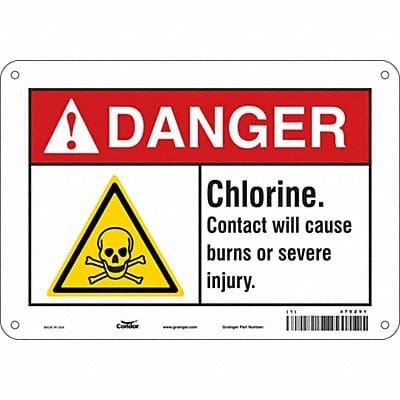 Safety Sign 7 inx10 in Polyethylene