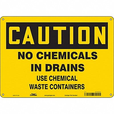 Safety Sign 10 in x 14 in Vinyl