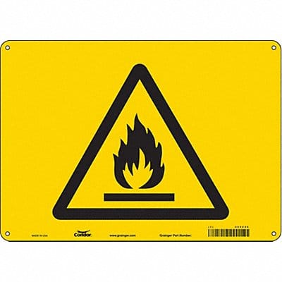 Safety Sign 10 inx14 in Aluminum