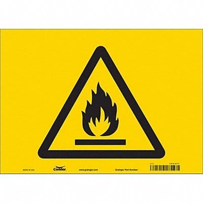 Safety Sign 10 in x 14 in Vinyl