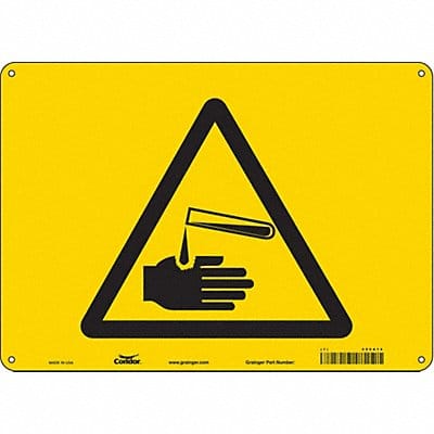 Safety Sign 10 in x 14 in Polyethylene