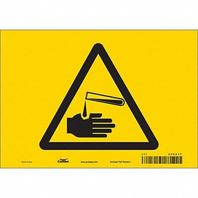 Safety Sign 7 inx10 in Vinyl