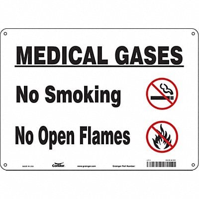 J8166 Safety Sign 10 inx14 in Aluminum