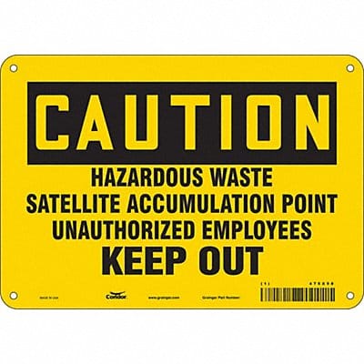 Safety Sign 7 inx10 in Vinyl