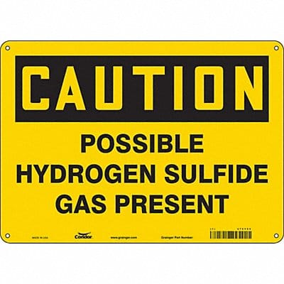 Safety Sign 10 in x 14 in Polyethylene