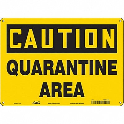 Safety Sign 10 in x 14 in Aluminum