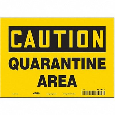 Safety Sign 7 in x 10 in Vinyl