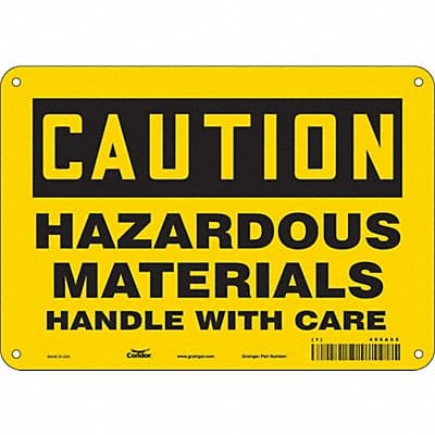 Safety Sign 7 in x 10 in Polyethylene