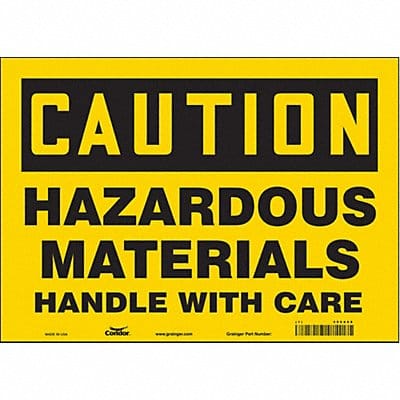 Safety Sign 10 in x 14 in Vinyl