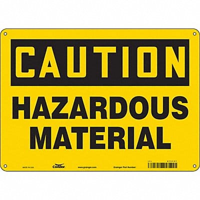 Safety Sign 10 in x 14 in Aluminum