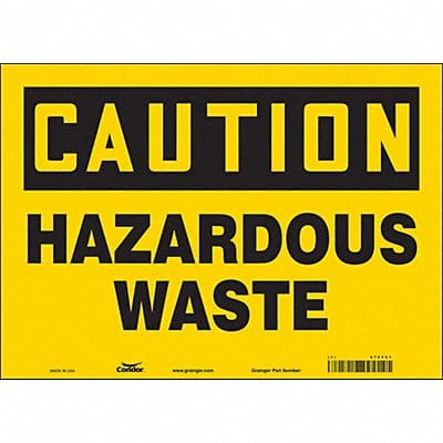 J8214 Safety Sign 10 inx14 in Vinyl