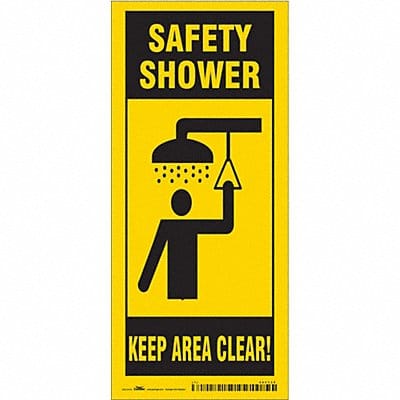 Safety Sign 18 in x 8 in Vinyl