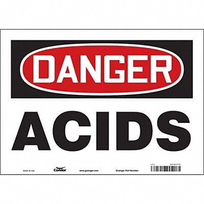 Safety Sign 10 in x 14 in Vinyl