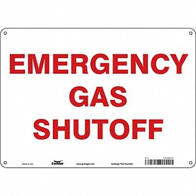 J8159 Safety Sign 10 in x 14 in Aluminum