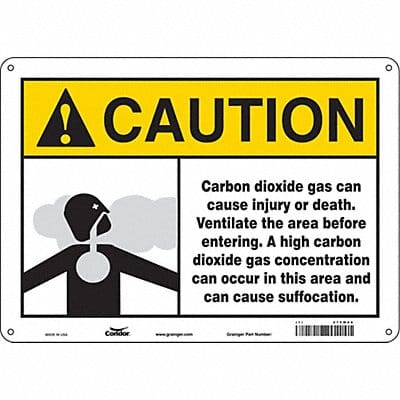 Safety Sign 10 inx14 in Aluminum