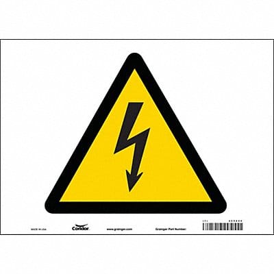 Safety Sign 10 in x 14 in Vinyl