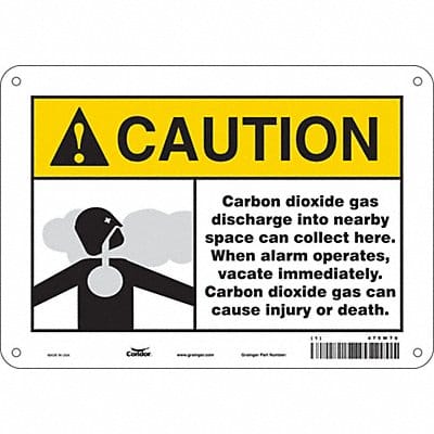 Safety Sign 7 in x 10 in Aluminum