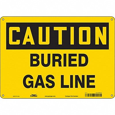 Safety Sign 10 inx14 in Aluminum