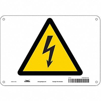 Safety Sign 7 in x 10 in Polyethylene