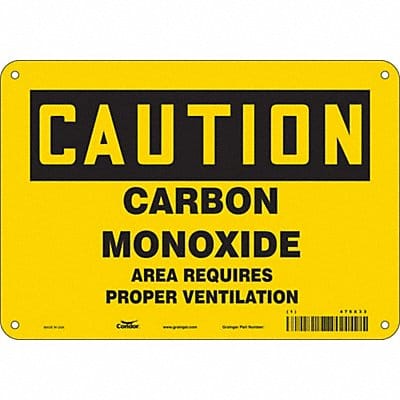 Safety Sign 7 inx10 in Polyethylene