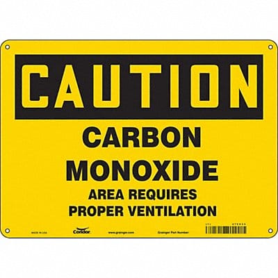 Safety Sign 10 inx14 in Polyethylene