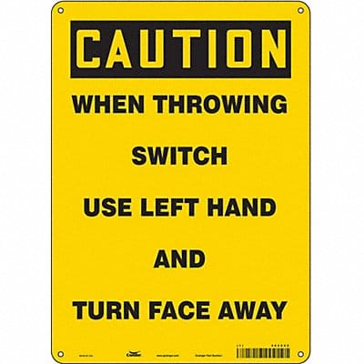 Safety Sign 14 in x 10 in Aluminum