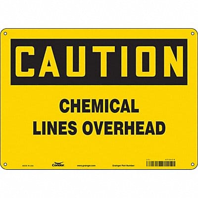 Safety Sign 10 in x 14 in Aluminum