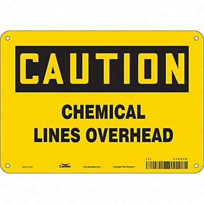 Safety Sign 7 inx10 in Polyethylene