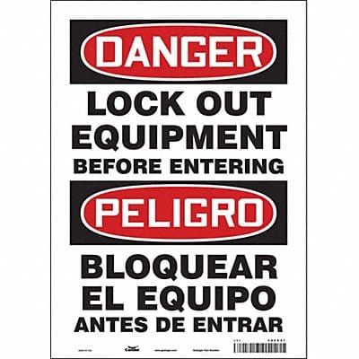 Safety Sign 14 inx10 in Vinyl