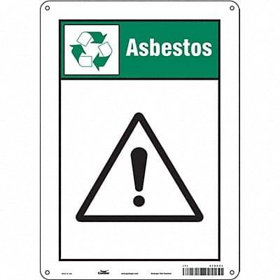 Safety Sign 14 in x 10 in Polyethylene