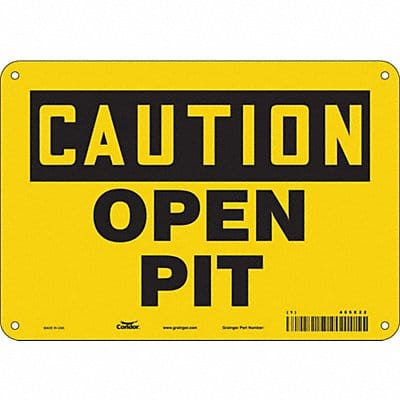 Construction Sign 7 in x 10 in Aluminum