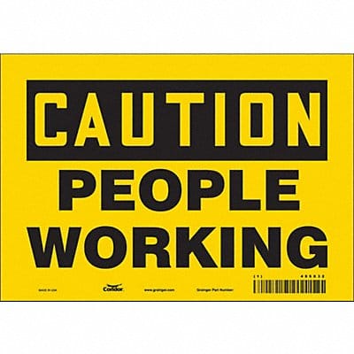 Safety Sign 7 in x 10 in Vinyl