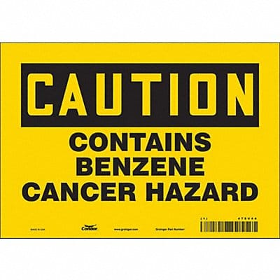 Safety Sign 7 in x 10 in Vinyl