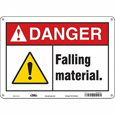 Safety Sign 10 in x 14 in Polyethylene