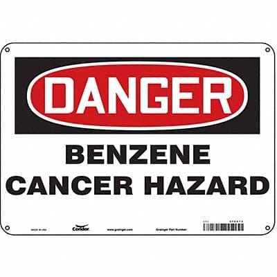 Safety Sign 7 in x 10 in Polyethylene